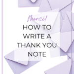 How to Write a Thank You Note
