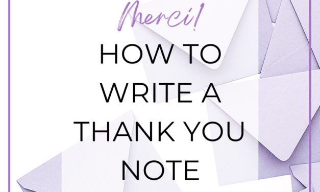 How to Write a Thank You Note